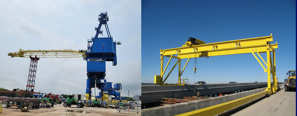 Two different types of Cranes